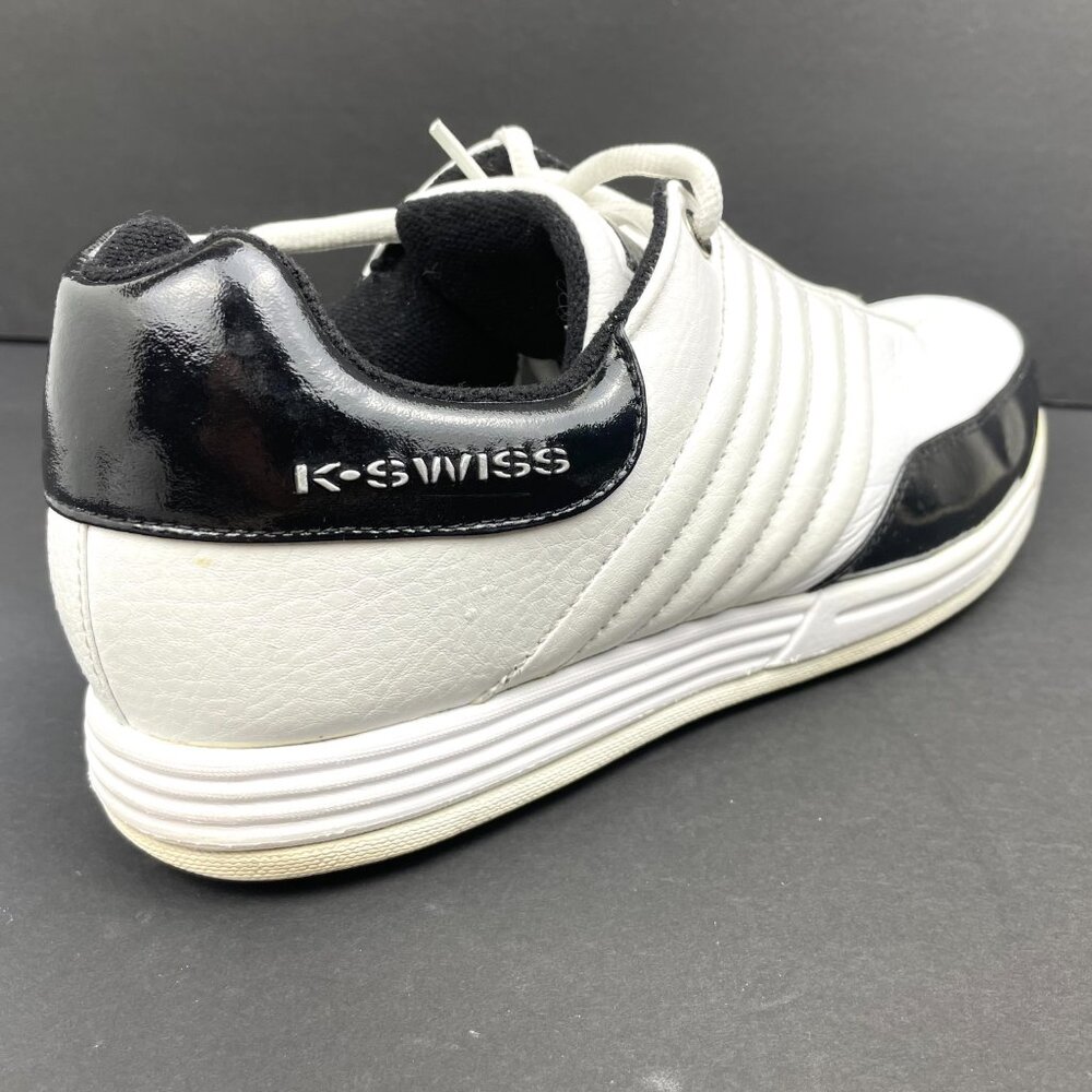 K‑SWISS Men’s Court White & Black Sneakers Skate Shoes Size US 11.5 / EUR 45 - Picture 5 of 13